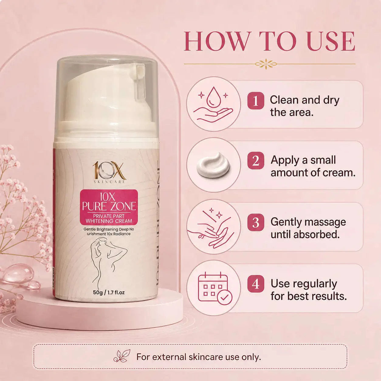 Private Part Whitening Cream 10X Skin care