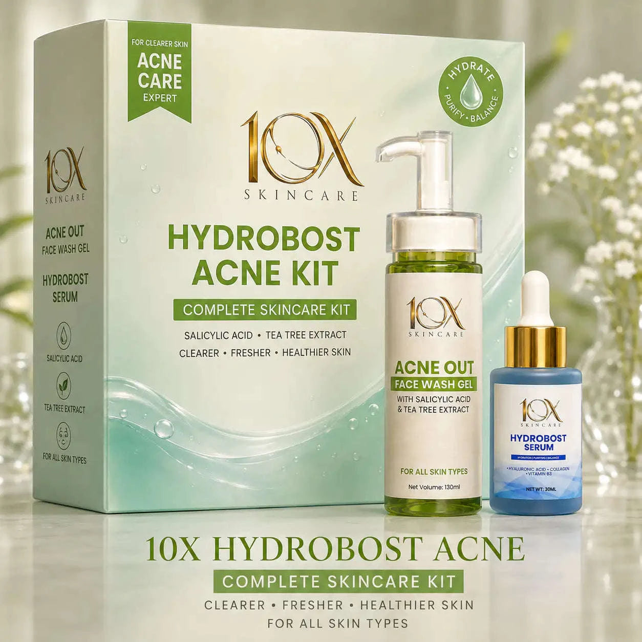Hydrodefence Acne Kit 10X Skin care