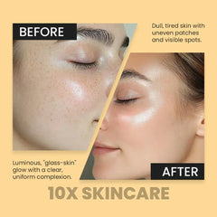 10X Skincare Glow Fusion Serum Glutathione & Vitamin C Brightening Serum for Radiant, Even-Toned Skin 10X Skin Care
