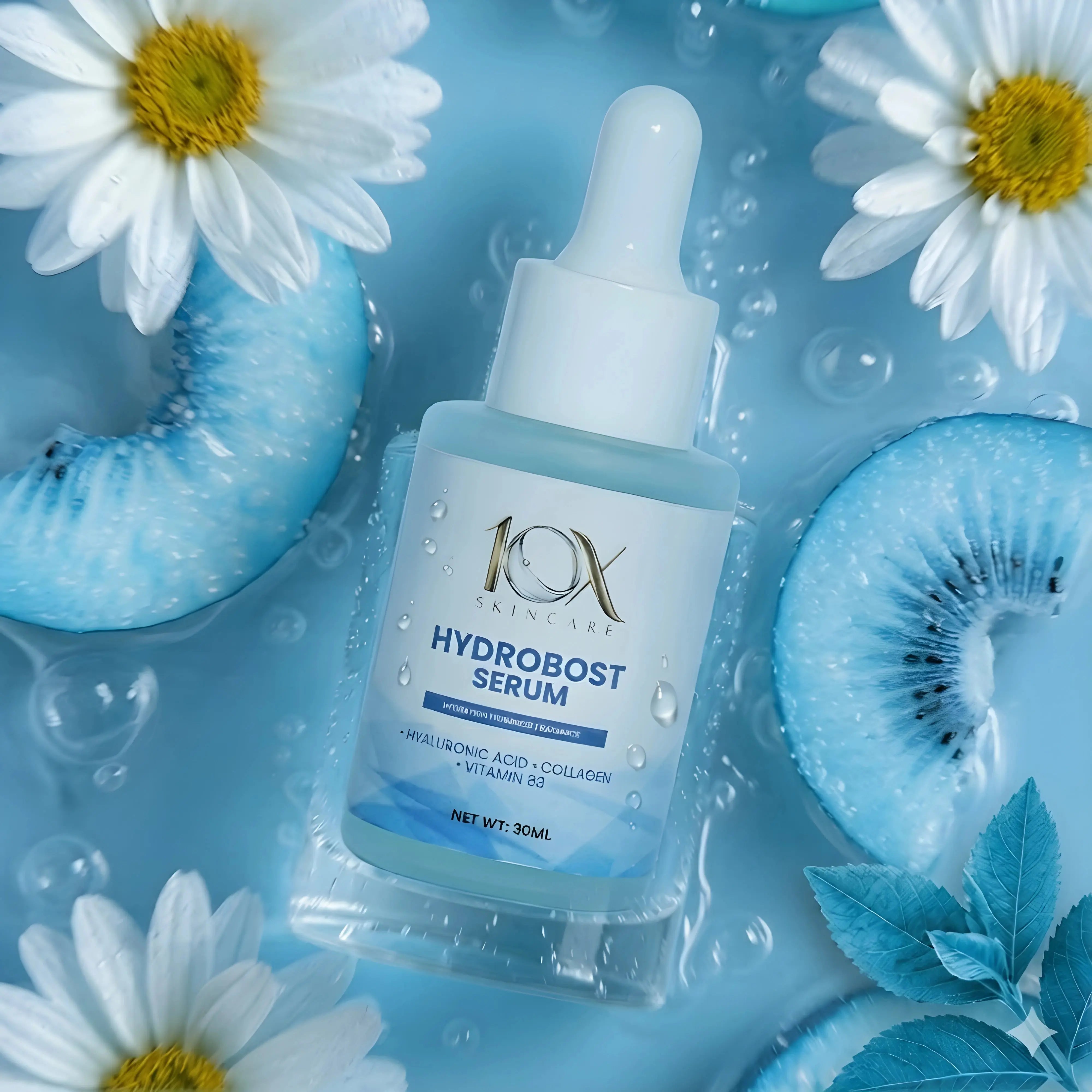 Hydroboost Serum by 10X Skincare Hyaluronic Acid Hydration Serum for Glowing, Plump & Dewy Skin (30ml) 10X Skin Care