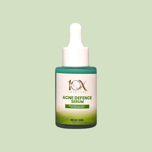 Acne Defence Serum by 10X Skincare Oil Control, Pore Minimizing & Anti Acne Formula for Clear Skin (30ml