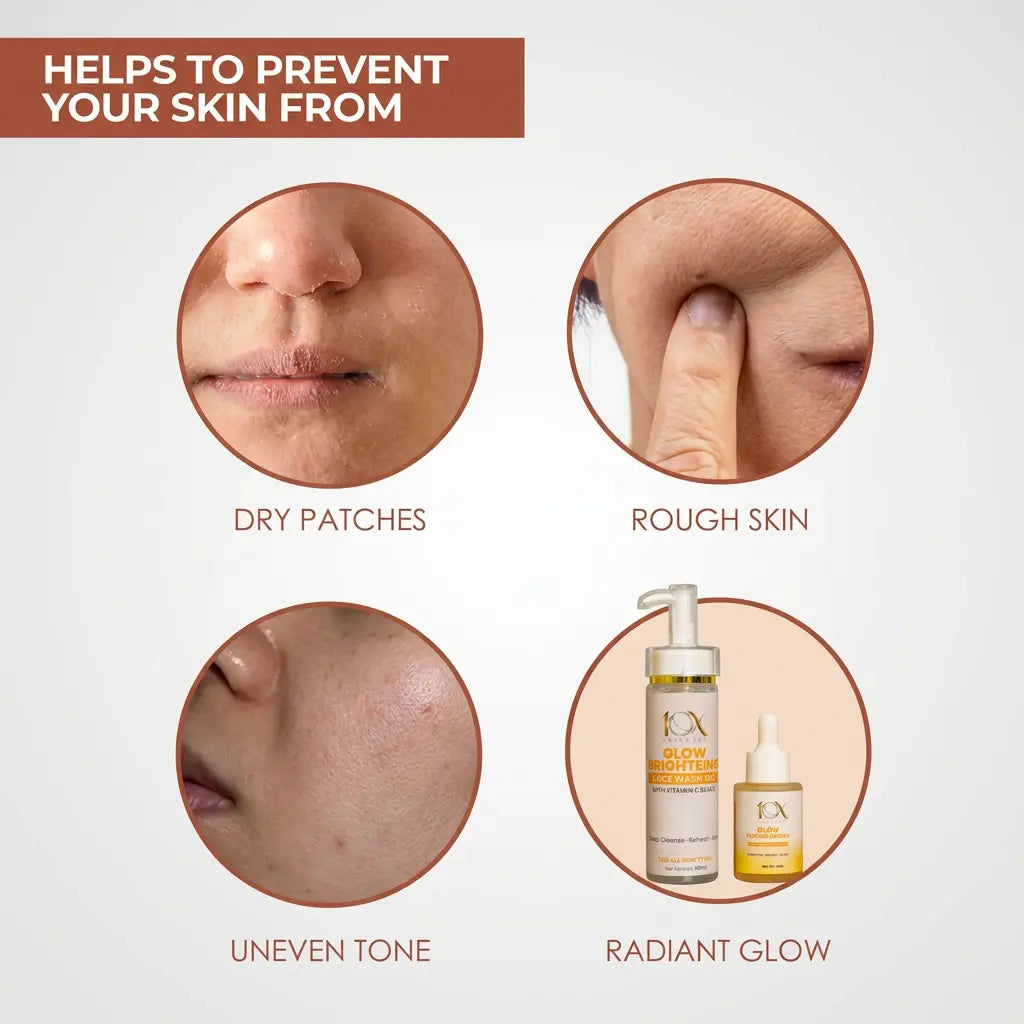 10X Glow Fusion Brightening Kit – Glow Fusion Serum (30ml) + Glow Brightening Face Wash Gel (130ml) 10xskincare