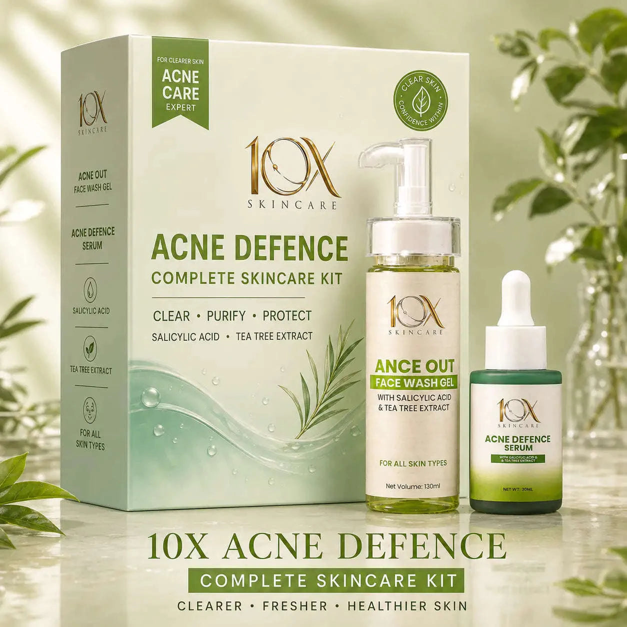 10X Skincare Acne Defence Kit 10X Skin care