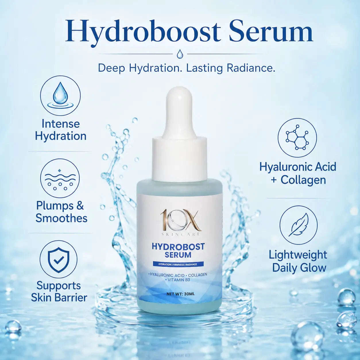 Hydroboost Serum 30ml 10X Skin care